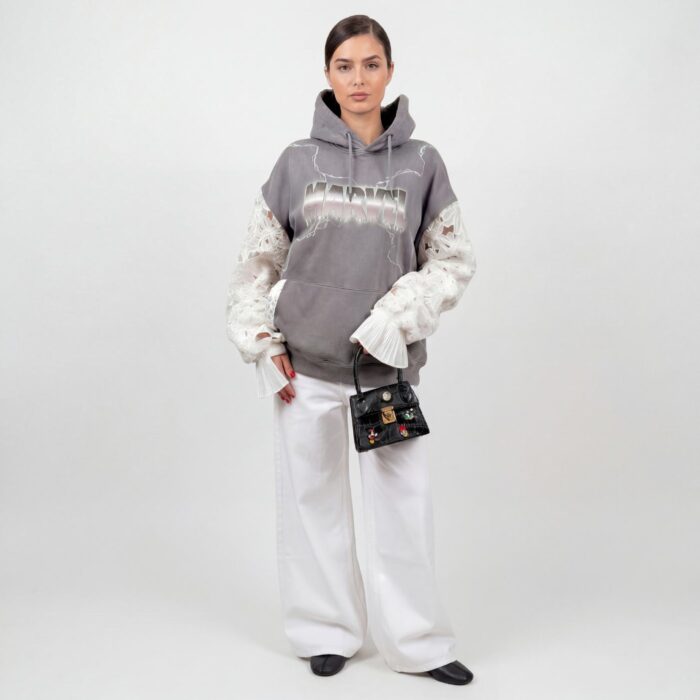 pull hoodie Marvel vintage upcyclé Aliona Sama