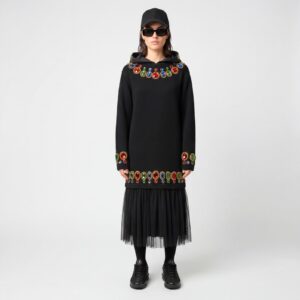 Robe Robe cashmere diams reworked par Aliona Sama